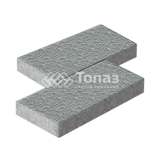 Тротуарная плитка 500х250х60, серая с мраморной крошкой