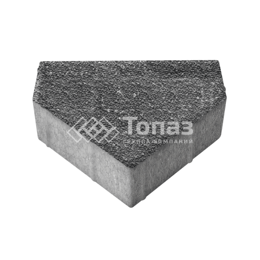 Тротуарная плитка Тиара, аляска черная с мраморной крошкой, 6 см