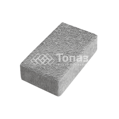 Тротуарная плитка Брусчатка, серо-белая с мраморной крошкой, 4 см