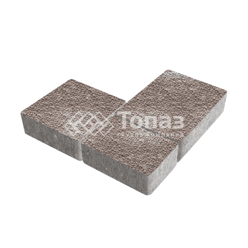 Тротуарная плитка Новый город, авантюр с мраморной крошкой, 6 см